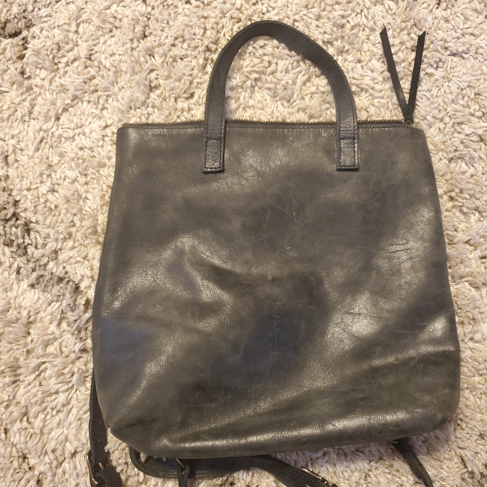ABLE Abera leather backpack purse